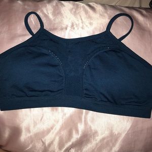 Fabletics dark blue sports bra